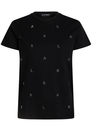 Karl Lagerfeld rhinestone-embellished T-shirt - Black