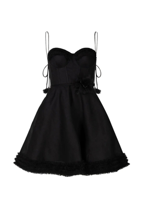 ZIMMERMANN Luna ruffled mini dress - Black