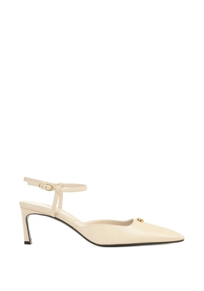 Sergio Rossi Surge ankle-strap logo pumps - Neutrals