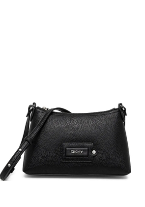 DKNY textured leather shoulder bag - Black