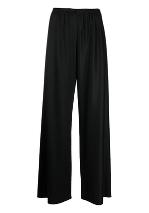 The Row high-waisted wide-leg trousers - Black