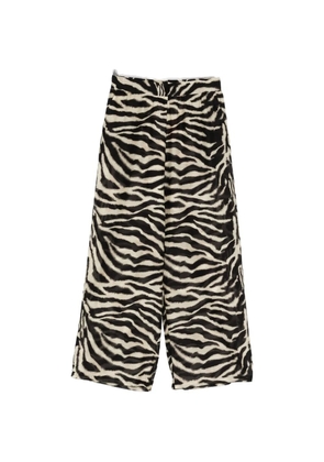 Ermanno Scervino zebra-print trousers - Neutrals