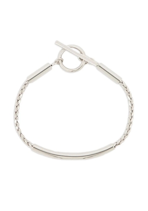 Saint Laurent rope-chain tube bracelet - Silver