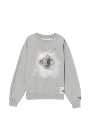 Maison MIHARA YASUHIRO cat-print sweatshirt - Grey