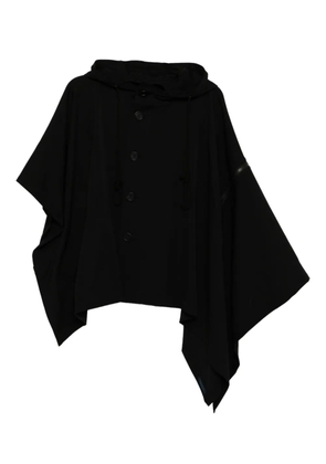 Yohji Yamamoto wool cape - Black