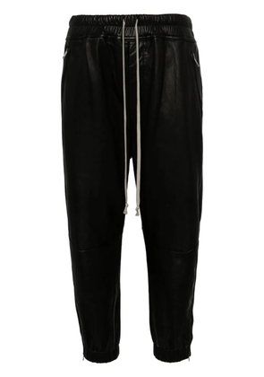 Rick Owens cropped leather trousers - Black