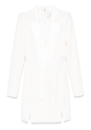 Elisabetta Franchi tuxedo mini dress - White