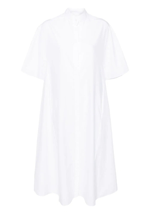 The Row A-line cotton shirt dress - White