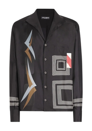 Dolce & Gabbana geometric-print shirt - Black