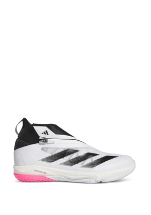 adidas striped zip sneakers - White