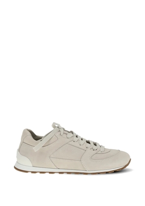 Brunello Cucinelli lace-up panelled sneakers - Neutrals