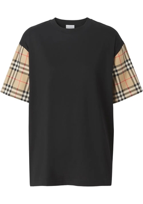 Burberry Vintage Check-sleeve T-shirt - Black