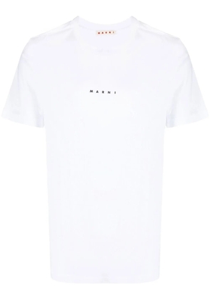 Marni logo-print cotton T-shirt - White