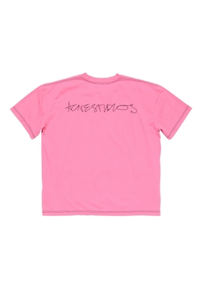 Acne Studios logo-print T-shirt - Pink
