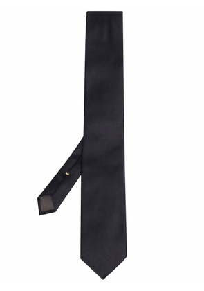 Canali textured silk tie - Blue