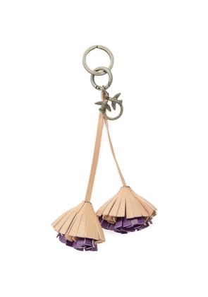 PINKO tassel charm keyring - Neutrals