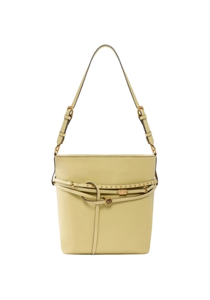 PINKO medium studded-strap bucket bag - Yellow