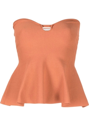 Stella McCartney knitted strapless top - Brown