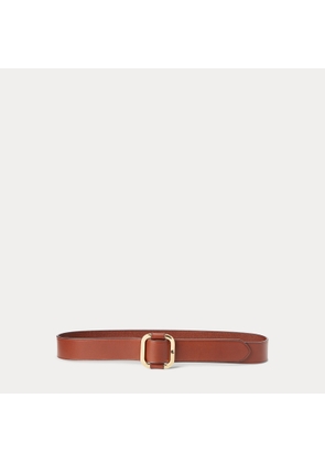Slide-Buckle Leather Belt