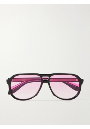 Cutler and Gross - Aviator-Style Acetate Sunglasses - Men - Black