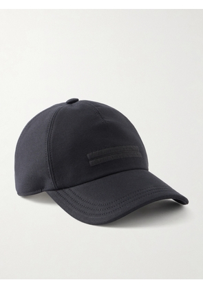 Zegna - Embroidered Cotton Cap - Men - Black - S