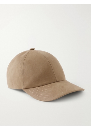 Purdey - Logo-Embroidered Cotton-Twill Baseball Cap - Men - Brown - S