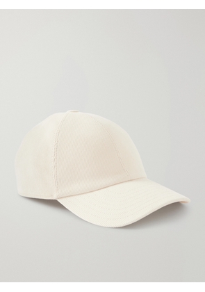Purdey - Logo-Embroidered Cotton-Corduroy Baseball Cap - Men - Neutrals - S