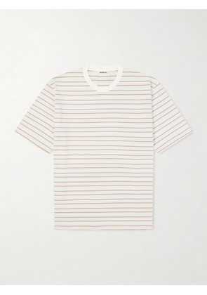 Auralee - Striped Cotton-Jersey T-Shirt - Men - Multi - 3