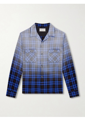 Maison Margiela - Checked Woven Shirt - Men - Blue - IT 46
