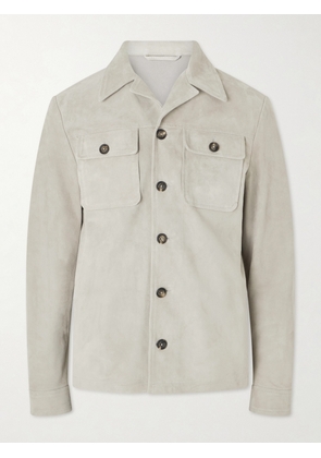 Eleventy - Suede Jacket - Men - Neutrals - IT 46