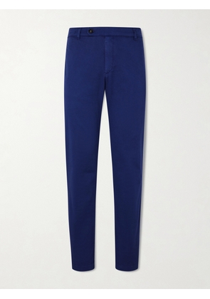 Massimo Alba - Straight-Leg Cotton-Blend Trousers - Men - Blue - IT 44