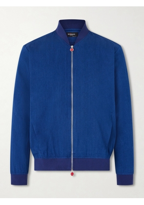 Kiton - Cotton Bomber Jacket - Men - Blue - IT 46