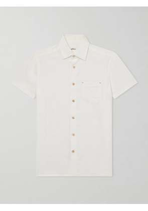 Kiton - Linen Shirt - Men - White - EU 41