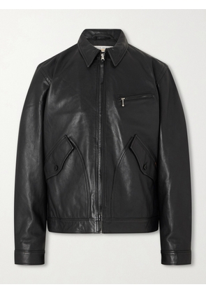 Nudie Jeans - Blake Leather Jacket - Men - Black - S