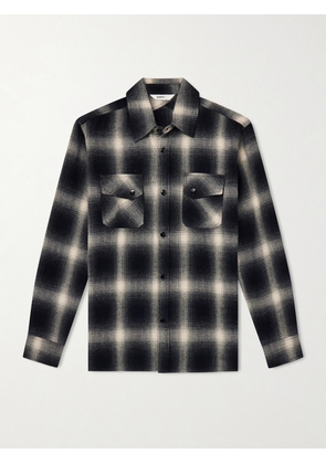 3sixteen - Checked Cotton-Flannel Shirt - Men - Black - S