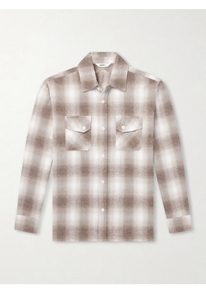 3sixteen - Checked Cotton-Flannel Shirt - Men - Neutrals - S