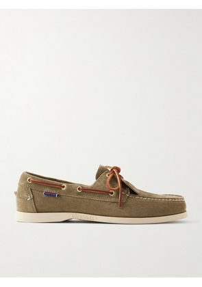 Sebago - Portland Artisan Suede Boat Shoes - Men - Green - UK 6