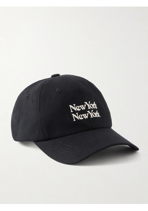 Corridor - New York New York Embroidered Cotton-Canvas Cap - Men - Black