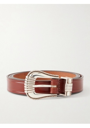 Monitaly - 2.5cm Leather Belt - Men - Brown - S