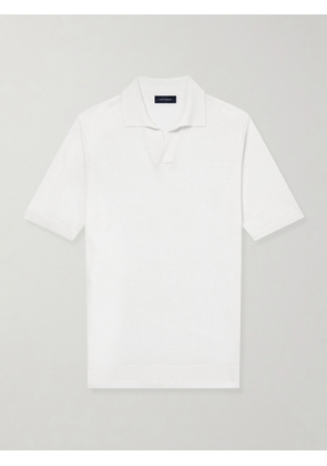 Thom Sweeney - Linen and Cotton-Blend Polo Shirt - Men - White - S