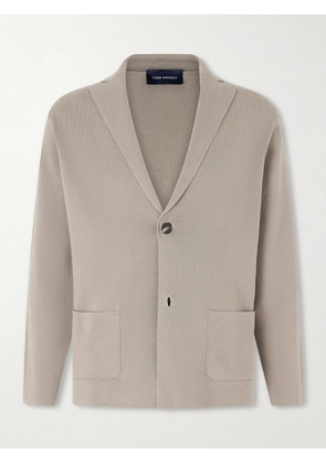 Thom Sweeney - Cotton Crepe Knitted Blazer - Men - Gray - S