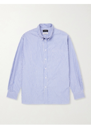 Willy Chavarria - Veterano Striped Cotton-Blend Shirt - Men - Blue - S