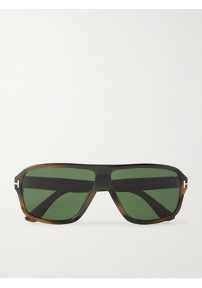 TOM FORD - William 02 Aviator-Style Acetate Sunglasses - Men - Brown