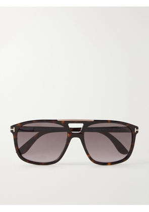 TOM FORD - Brianna 02 Aviator-Style Acetate Sunglasses - Men - Brown