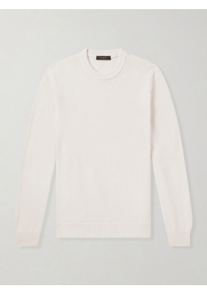 Slowear - Slim-Fit Cotton Sweater - Men - White - IT 44