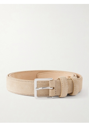 Mr P. - 3cm Suede Belt - Men - Neutrals - EU 85