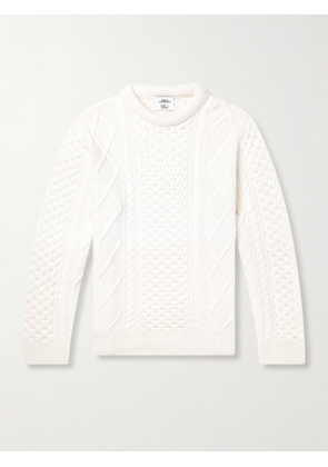 Hollywood Authentic - N.Peal The Kid Cable-Knit Organic Cashmere Sweater - Men - Neutrals - S