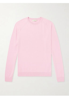 PIACENZA 1733 - Cotton and Silk-Blend Sweater - Men - Pink - IT 46