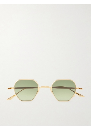 Jacques Marie Mage - Verlaine Round-Frame Gold-Tone Sunglasses - Men - Gold