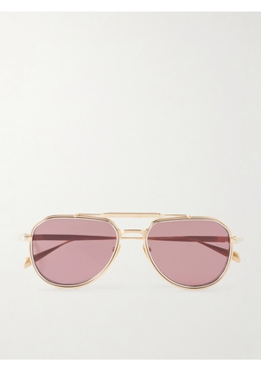 Jacques Marie Mage - Commander Aviator-Style Gold-Tone Sunglasses - Men - Gold